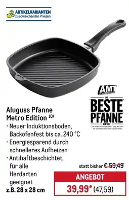 METRO Aluguss Pfanne Metro Edition Angebot