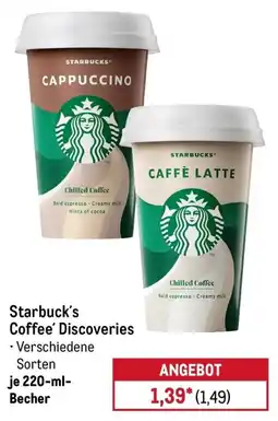 METRO Starbucks Coffee' Discoveries Angebot
