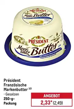 METRO Präsident Meer salz Butter Angebot