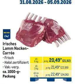 METRO METRO Chef Irisches Lamm Nacken-Carrée Angebot