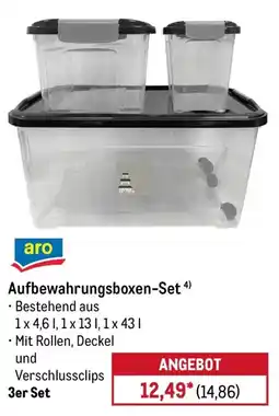 METRO aro Aufbewahrungsboxen-Set Angebot