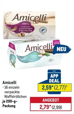 METRO Amicelli Waffelröllchen Angebot