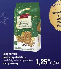 METRO Coppenrath Gewürzspekulatius Angebot