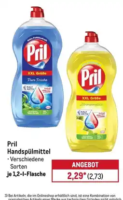 METRO Pril Handspülmittel Angebot