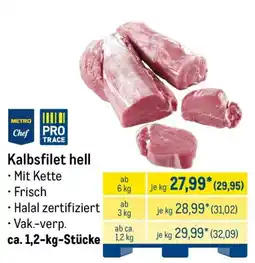 METRO Kalbsfilet hell Angebot