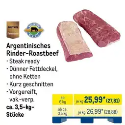 METRO Argentinisches Rinder-Roastbeef Angebot