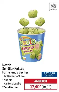 METRO Nestle Schöller Kaktus For Friends Becher Angebot