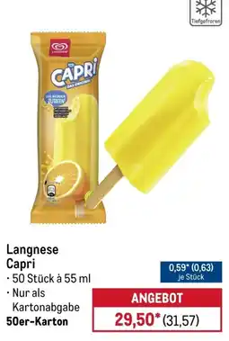 METRO Langnese Capri Angebot