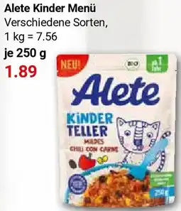 Globus Alete Kinder Menü Angebot