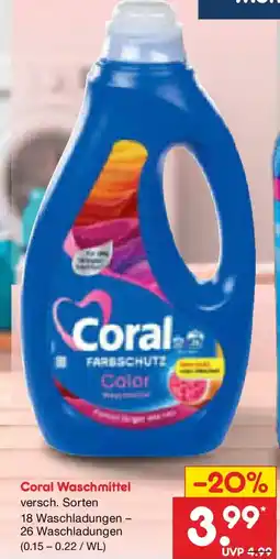 Netto Marken-Discount Coral Waschmittel Angebot