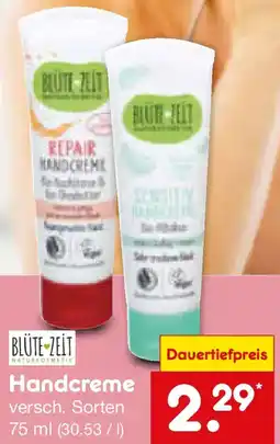 Netto Marken-Discount BLÜTE ZEIT Handcreme Angebot