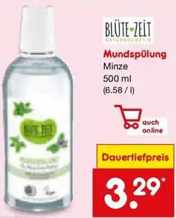 Netto Marken-Discount BLÜTE ZEIT Mundspülung Angebot