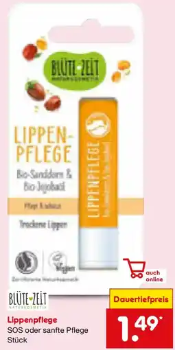 Netto Marken-Discount BLÜTE-ZEIT Lippenpflege Angebot