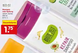Netto Marken-Discount BLÜTE ZEIT Shampoo oder Spülung Angebot