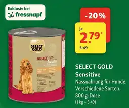 Fressnapf SELECT GOLD Sensitive Angebot