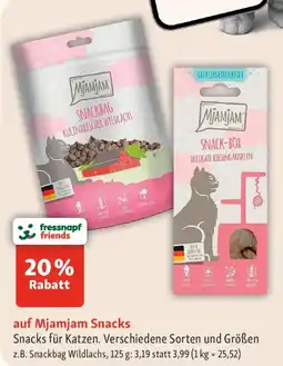 Fressnapf auf Mjamjam Snacks Angebot