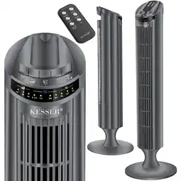 Netto Marken-Discount KESSER Turmventilator FERNBEDIENUNG Ventilator LED Display Standventilator Klimaanlage Angebot