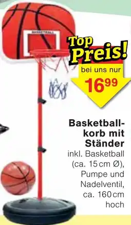 Wiglo Wunderland Basketballkorb mit Ständer Angebot