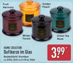 Aldi Nord HOME CREATION Duftkerze im Glas Angebot