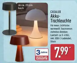 Aldi Nord CASALUX Akku-Tischleuchte Angebot
