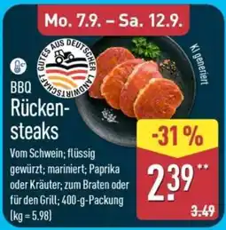 Aldi Nord BBQ Rückensteaks Angebot