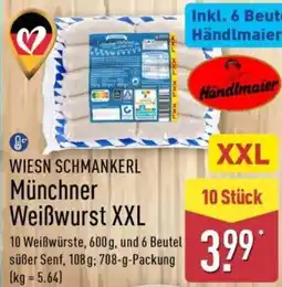 Aldi Nord WIESN SCHMANKERL Münchner Weißwurst XXL Angebot