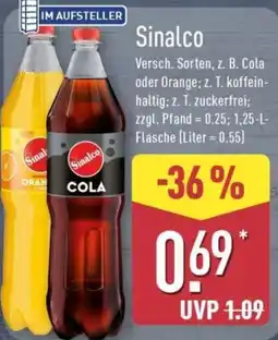 Aldi Nord Sinalco COLA Angebot