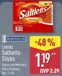 Aldi Nord Lorenz Saltletts-Sticks Angebot