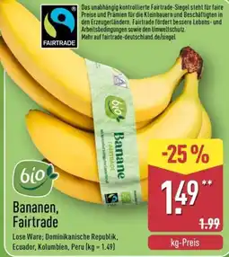 Aldi Nord Bananen, Fairtrade Angebot