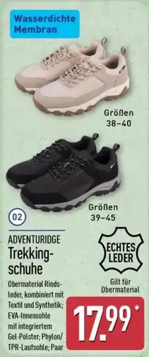 Aldi Nord ADVENTURIDGE Trekkingschuhe Angebot