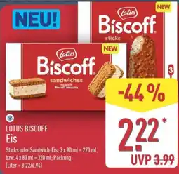Aldi Nord LOTUS BISCOFF Eis Angebot