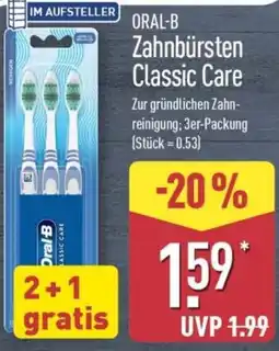 Aldi Nord ORAL-B Zahnbürsten Classic Care Angebot