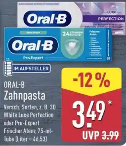 Aldi Nord Oral-B Zahnpasta Angebot