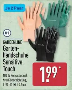 Aldi Nord GARDENLINE Gartenhandschuhe Sensitive Touch Angebot