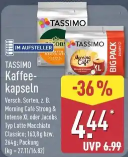 Aldi Nord TASSIMO Kaffee-kapseln Angebot