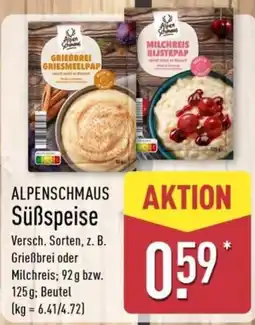 Aldi Nord ALPENSCHMAUS Süßspeise Angebot