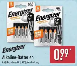 Aldi Nord Energizer Alkaline-Batterien Angebot