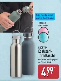 Aldi Nord CROFTON Edelstahl-Trinkflasche Angebot