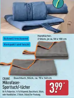 Aldi Nord CRANE Mikrofaser-Sporttuch/-tücher Angebot