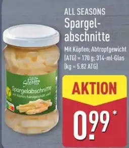 Aldi Nord All Seasons Spargelabschnitte Angebot