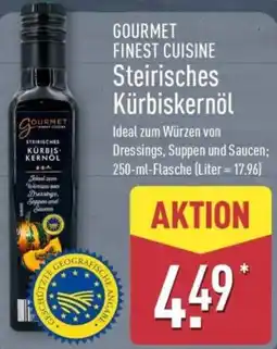 Aldi Nord GOURMET Steirisches Kürbiskernöl Angebot