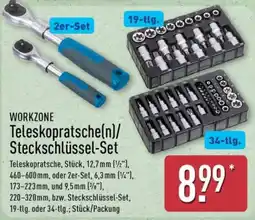 Aldi Nord WORKZONE Teleskopratsche(n)/Steckschlüssel-Set Angebot