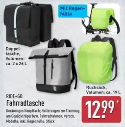 Aldi Nord RIDE+GO Fahrradtasche Angebot
