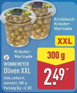 Aldi Nord WONNEMEYER Oliven XXL Angebot