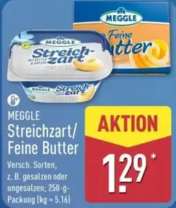 Aldi Nord MEGGLE Streichzart/Feine Butter Angebot