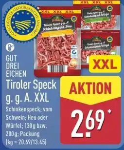 Aldi Nord Tiroler Speck g. g. A. XXL Angebot