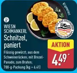 Aldi Nord WIESN SCHMANKERL Schnitzel, paniert Angebot