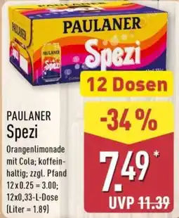 Aldi Nord PAULANER Spezi Angebot