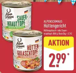 Aldi Nord AlpenSchmaus Hütten-Gulaschtopf Angebot