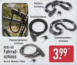 Aldi Nord RIDE+GO Fahrrad-schloss Angebot
